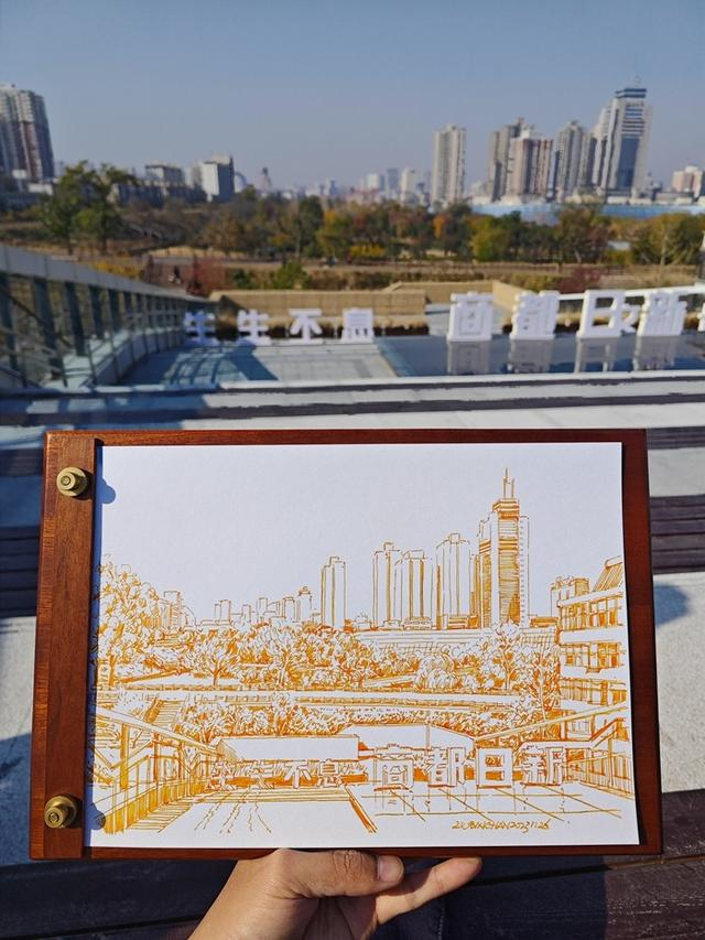 市民刘炳晗的手绘作品