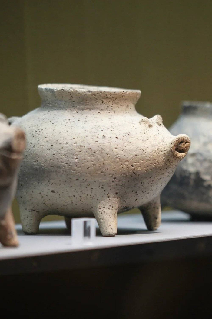 新石器时代·猪形陶罐.摄影/柳叶氘