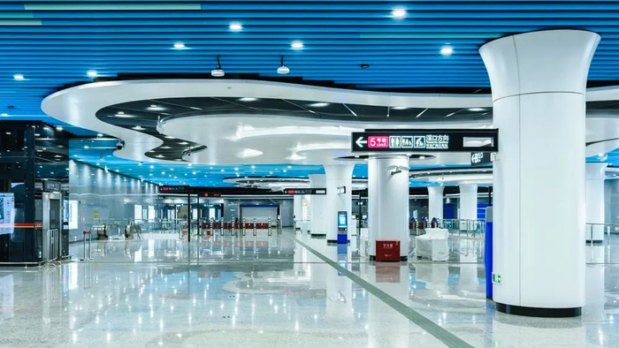 五号线东延段黄埔新港站（黄正成 摄）