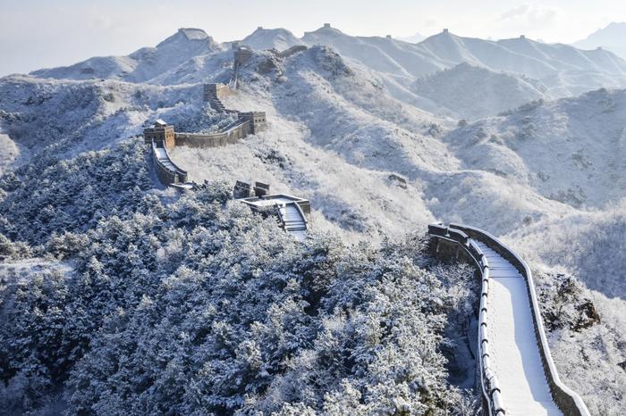 长城雪景慕田峪图片