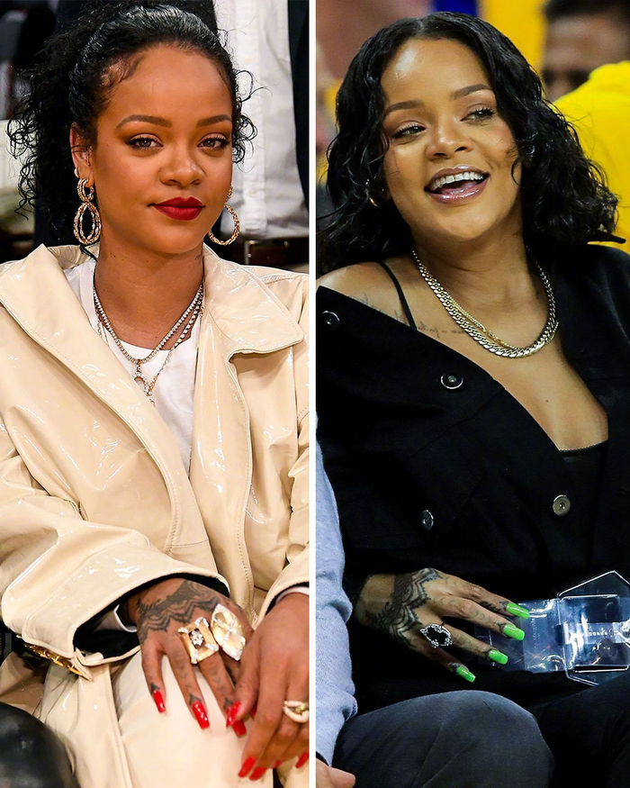 出现在球场边的天后蕾哈娜,造型百变|蕾哈娜_新浪新闻