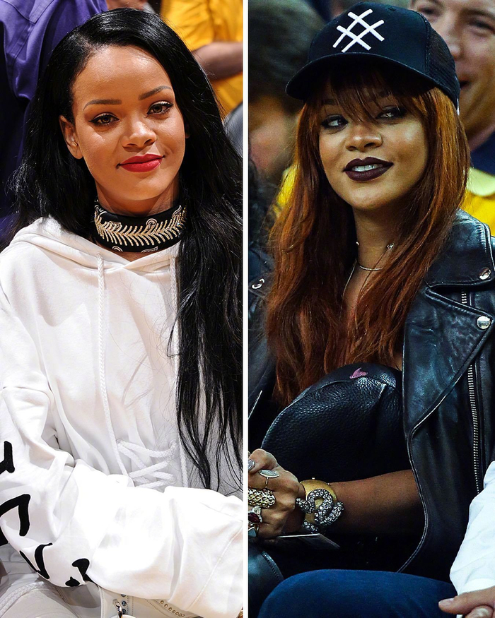 出现在球场边的天后蕾哈娜,造型百变|蕾哈娜_新浪新闻