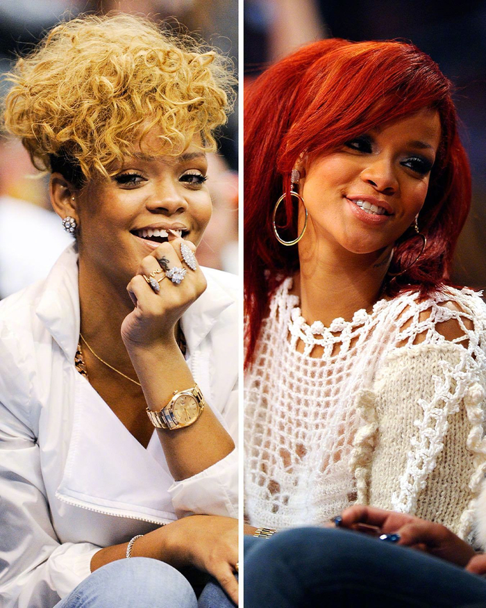 出现在球场边的天后蕾哈娜,造型百变|蕾哈娜_新浪新闻