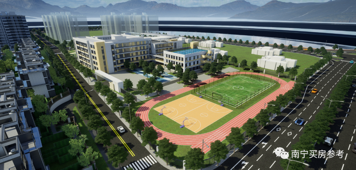▲项目配建小学效果图