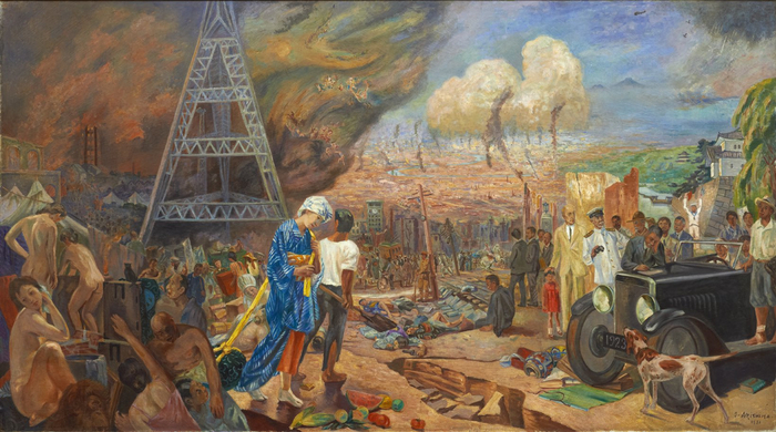 《大震纪念》，有岛生马，1931年