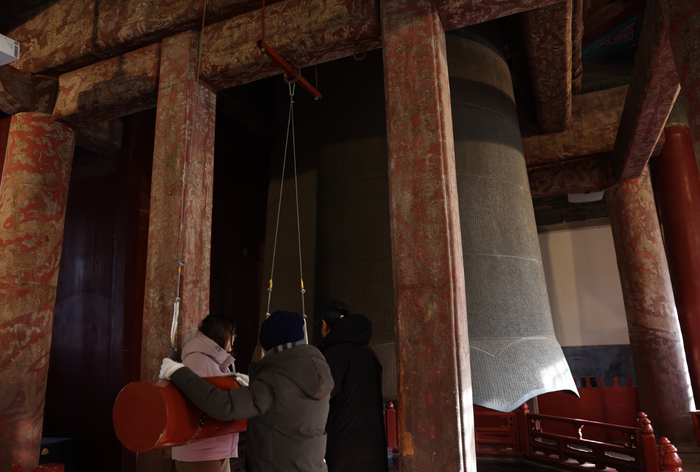 北京大钟寺600岁永乐大钟为何新年鸣响108声?揭秘|永乐|大钟寺古钟博物馆|北京市