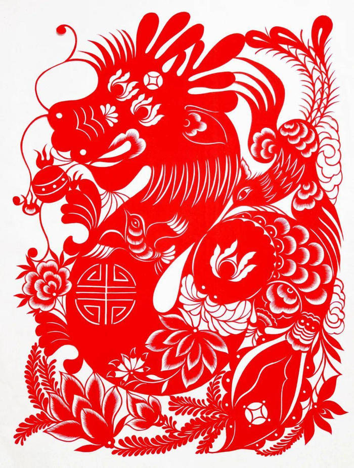 百龙送瑞迎新年,剪纸惊喜现蛟龙|中国民间剪纸|非遗|剪纸_新浪新闻