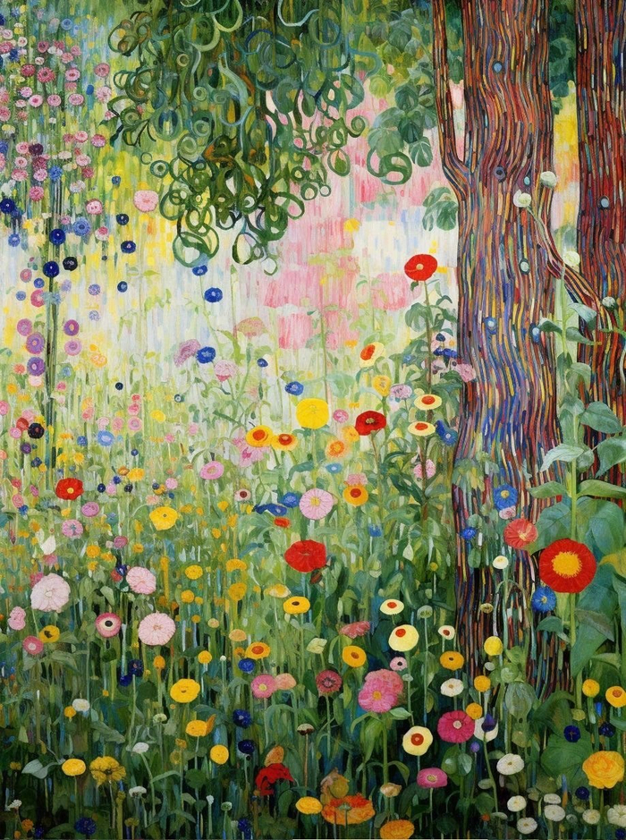 克里姆特式的秘密花园|克里姆特|秘密花园_新浪新闻