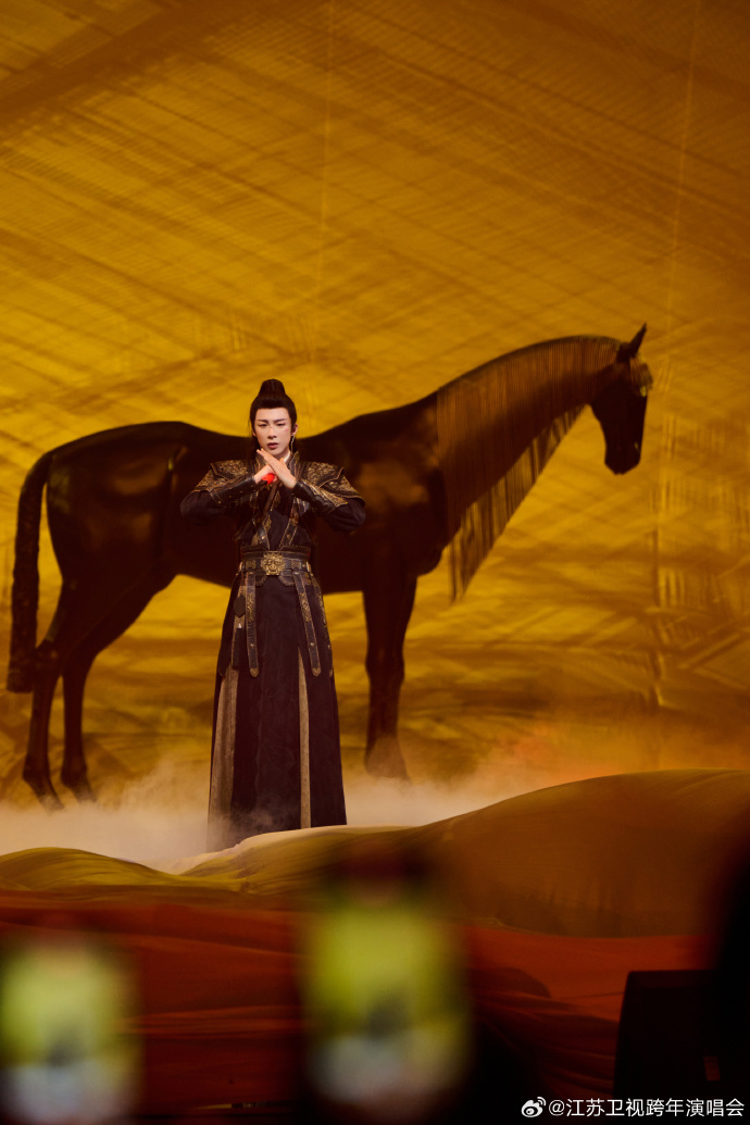 刘宇宁在江苏卫视跨年演唱会上