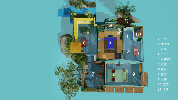 树屋的平面结构图