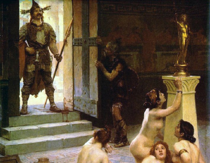 《布伦努斯和他的战利品》，Paul Jamin，1893 年