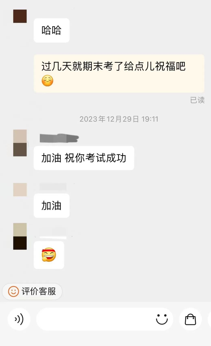 购买“爱因斯坦的脑子”后，商家与郑宁的聊天。受访者供图
