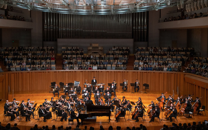 北京交响乐团演出现场，国家大剧院供图。