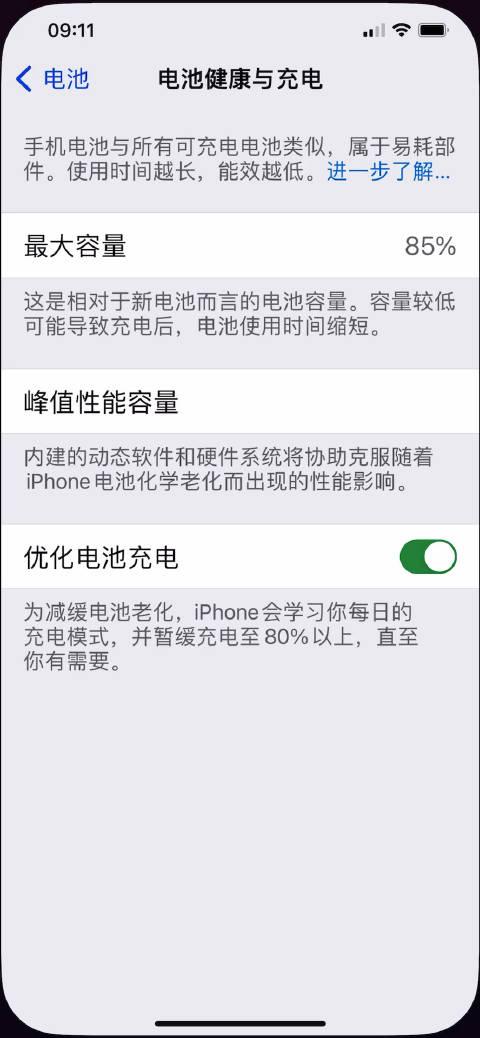 iphone12promax電池健康度85512gb的內存