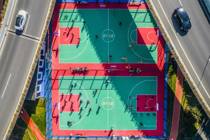 瑶海高架桥体育公园项目受到市民欢迎