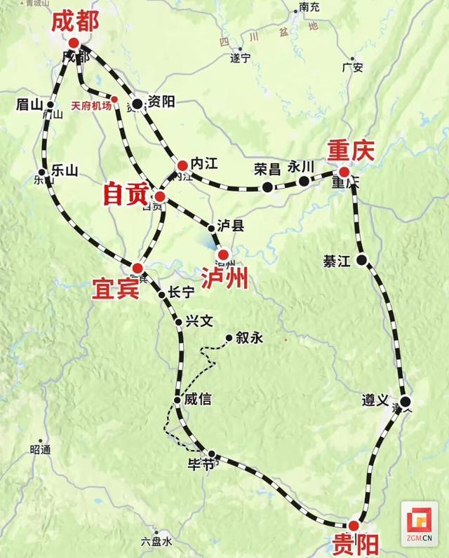 渝宜高铁线路图图片