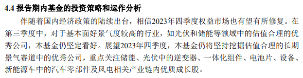 （来源：上银新能源2023年三季报）