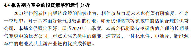 （来源：上银新能源2023年一季报）