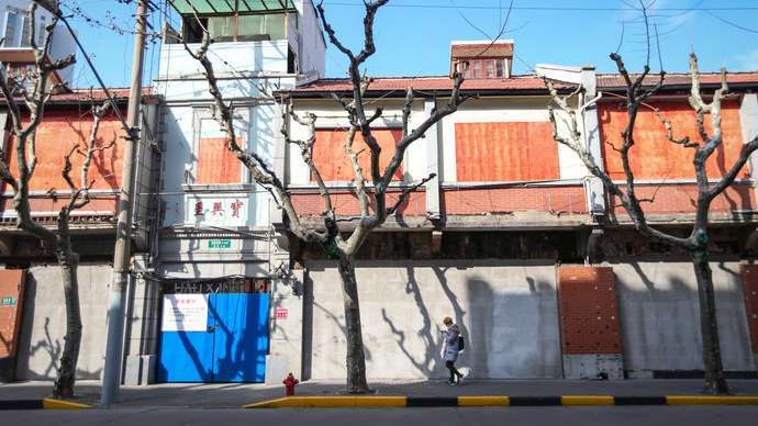 居民搬走后的宝兴里 海沙尔摄于2020年年底