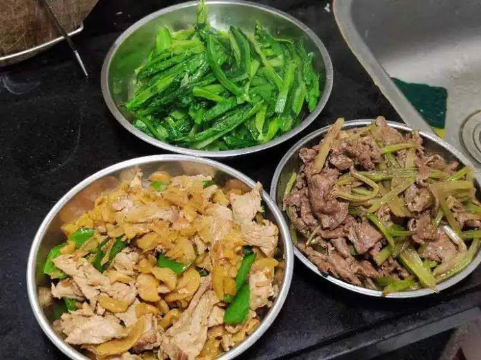 蓉蓉做的菜。（图/讲述者）