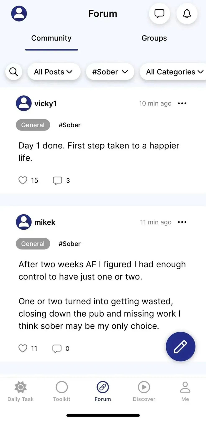 Reframe 的社区页面｜图片来源：Reframe