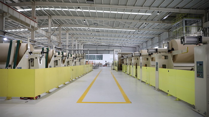 宜宾纸业生活用纸生产线 马永红摄。据图中国绿色时报