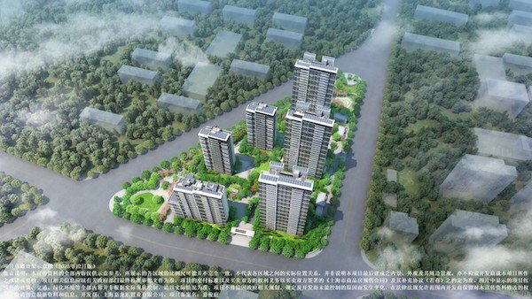 上海嘉俊庭项目鸟瞰效果示意图