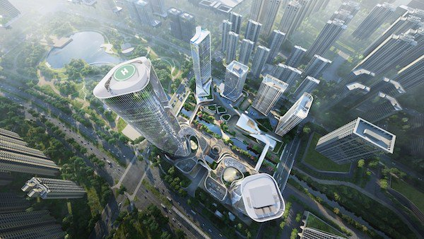 南京河西综合体项目效果图