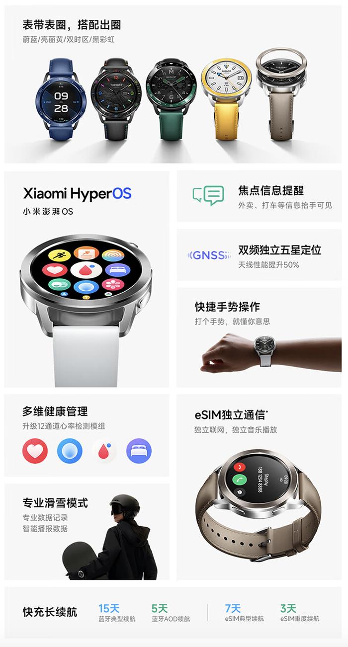 小米watchs3esim上架su7汽車定製橄欖綠版售1099元