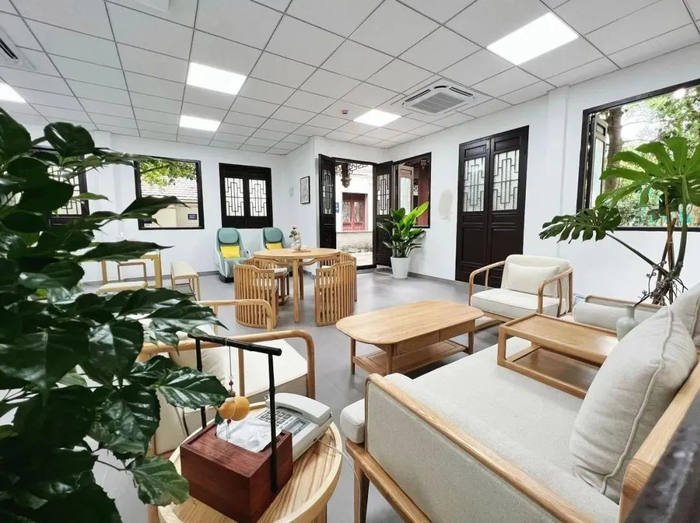 复旦大学附属华山医院华山职工休息室。图源/上海总工会