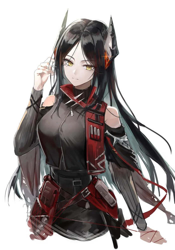 【颜落的美图|壁纸】她的腿好白啊|明日方舟_新浪新闻