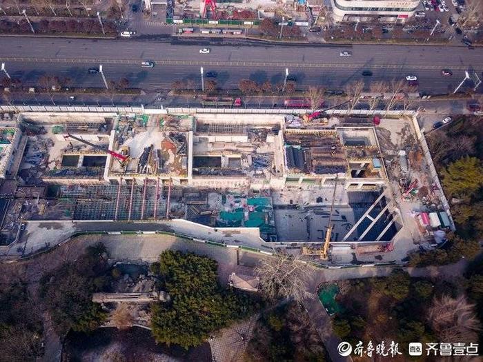 濟南地鐵4號線最新進展泉城公園站半地下結構挺新鮮