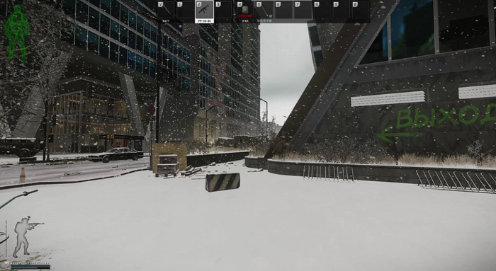 不认识俄文也猜得到左边大楼能撤离