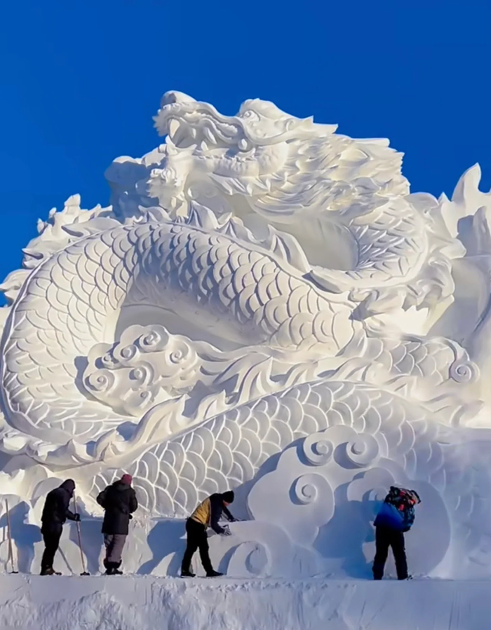 雪雕|哈尔滨市_新浪新闻