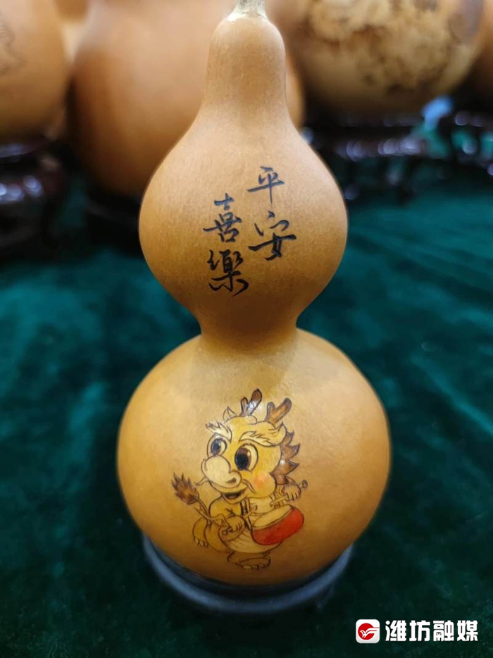 龙年说龙丨"龙葫芦"烙画,祝福加倍!|龙|王海燕|烙画_新浪新闻