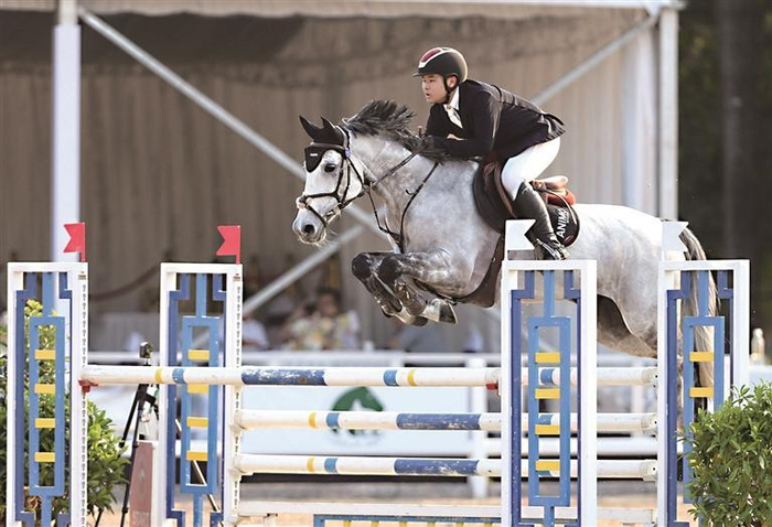 宁夏骑手袁传铭揽新年首冠|宁夏|马术|级别_新浪新闻