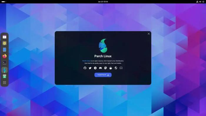 parch linux:一個簡潔易用的基於 arch 的發行版