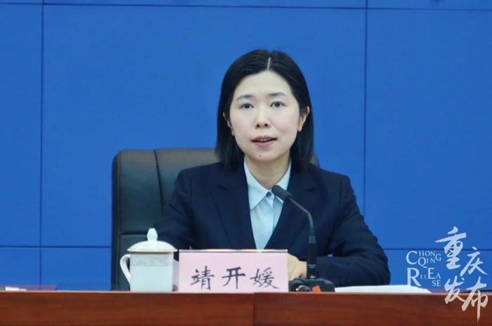 靖开媛介绍有关情况 龚浩月 摄