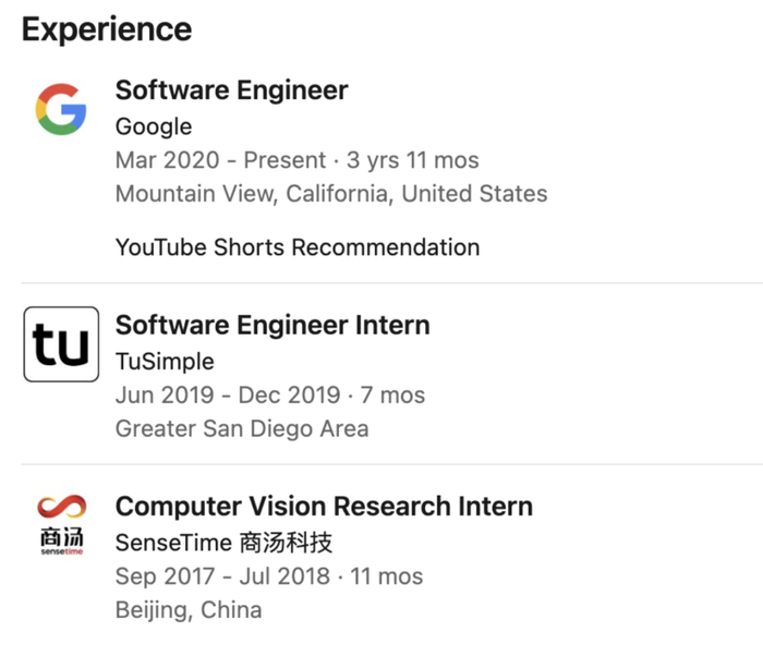 （网传Linkedin截图）