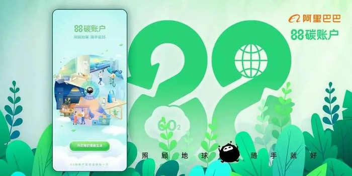 当年88碳账户的发布海报。