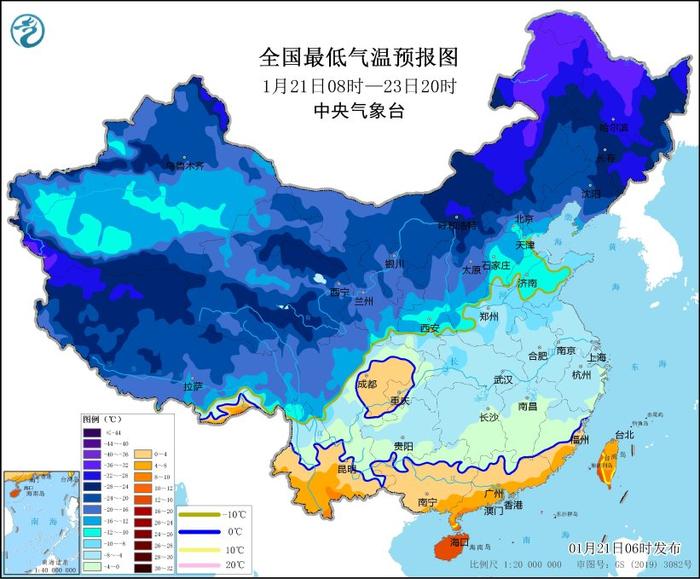 寒潮暴雪大风三预警齐发：局地降温16℃，0℃线将压至广东北部