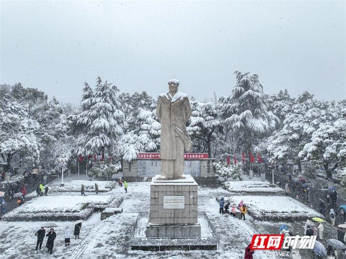 双语·组图丨网友镜头下雪中湖南有多美?