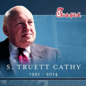 Chick-fil-A创始人Truett Cathy；图片来源：the literate pen