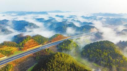 成都市大邑縣北二環兩個月前通車,成都方向前往西嶺雪山有了一條新