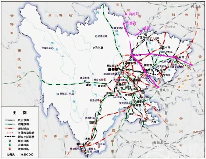 陝西將再增向南高鐵通道這條線路已納入國家修編