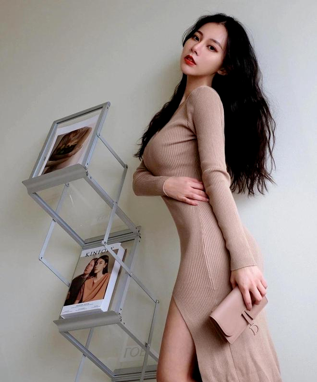 台湾省的"甜味奶茶妹",水蛇腰 d杯性感身材,太令人着迷了|台湾省|身材