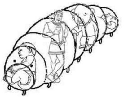 网友所画的四维虫子人示意图