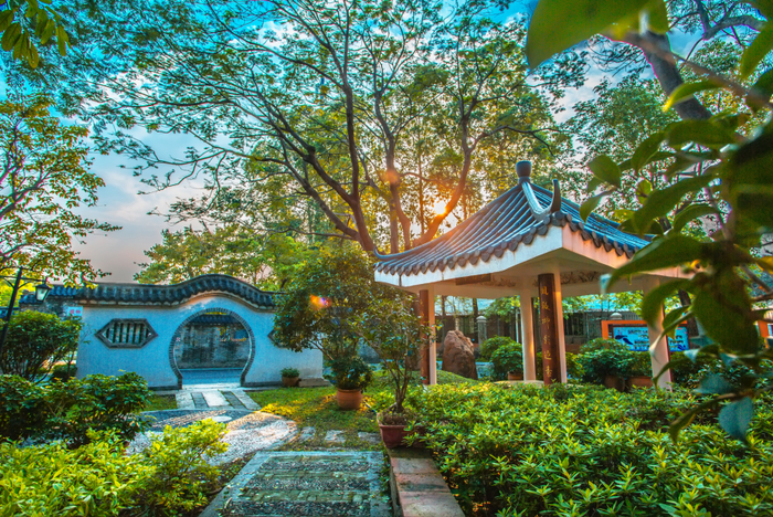 东涌中学校园一角