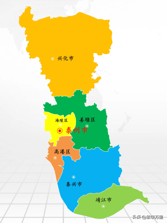 泰州市的区划调整,江苏省的第八大城市,为何有6个区县?|扬州市|制造业|县级市|行署|行省_新浪新闻