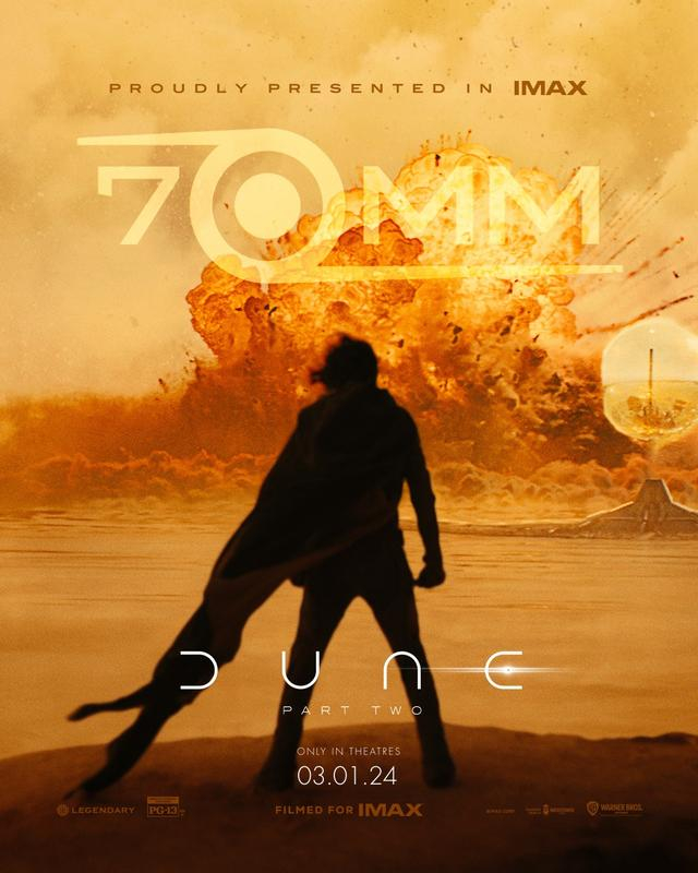 沙丘2登上完全电影杂志封面imax70毫米胶片海报同时曝光